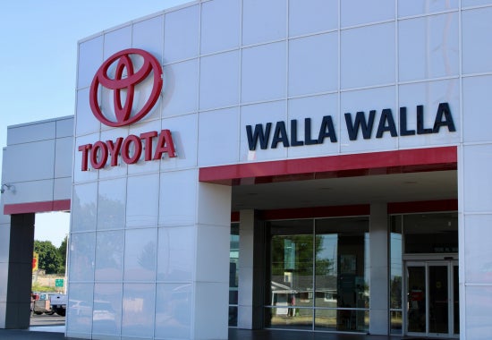 The facade of Walla Walla Toyota in Walla Walla, WA